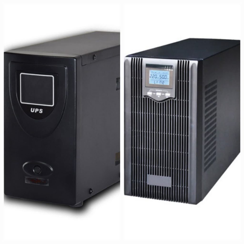 تفاوت UPS باتری داخلی و باتری خارجی